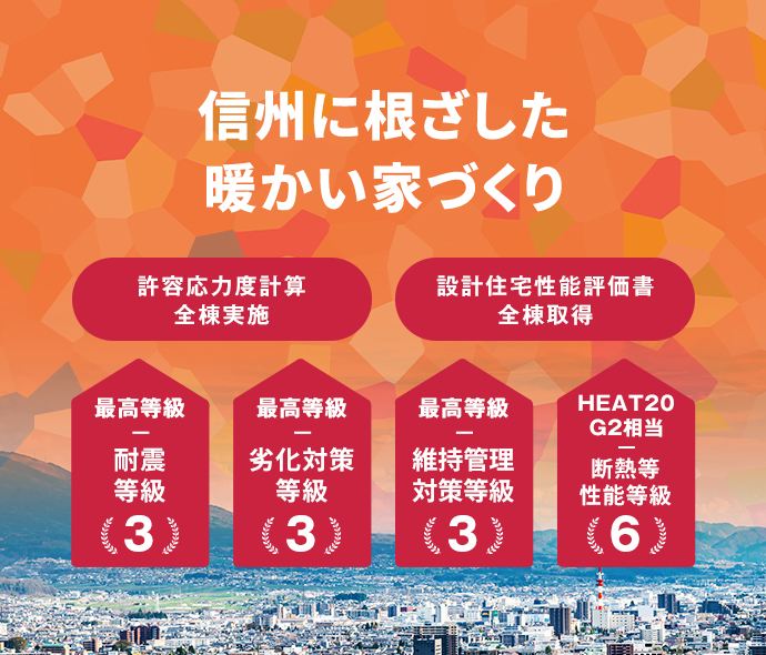 信州に根ざした暖かい家づくり